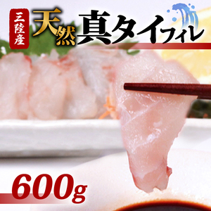 天然真タイフィレ600g |真鯛 タイ たい まだい 魚 魚介 刺身 冷凍 焼き物 小分け ご飯のお供 1万円 10000円 三陸産 岩手県 大船渡市