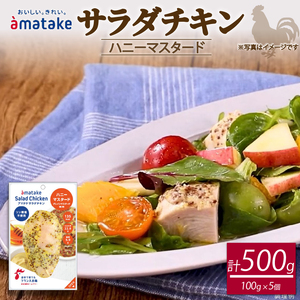 サラダチキン ハニーマスタード味 100g×5個 リン酸不使用 冷凍 鶏肉 サラダ スパイス お弁当 おかず