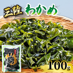 わかめ 100g 湯通し塩蔵わかめ 9月以降順次発送予定 海鮮 海藻 魚貝類 魚介類 小分け みそ汁 スープ 酢の物 三陸産 岩手県 大船渡市