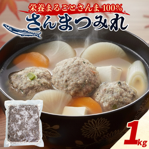 さんまつみれ 1kg ＼ 秋刀魚 / 冷凍