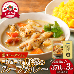 ゴロゴロ野菜のスープカレー 3袋 ＼ 常温 /