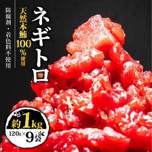 【スピード発送】 天然本鮪100％使用 ネギトロ 約1kg(120g×9) ネギトロ