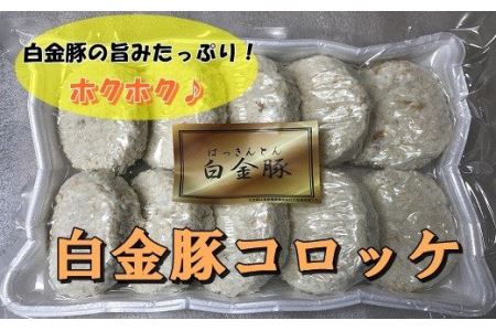 ブランドポーク白金豚コロッケ 10個セット [348]