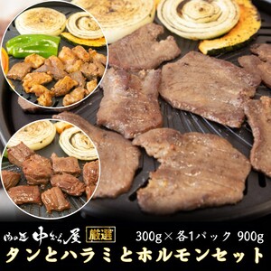 牛タンとハラミとホルモンセット[肉の匠中むら屋厳選] [1879]