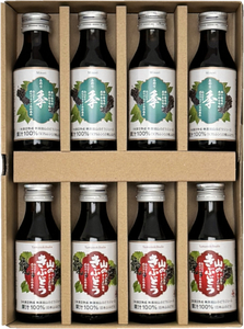 【山ぶどう100%飲料】山のさんぽ路 100ml×8本