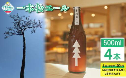 クラフトビール 一本松エール 500ml×4本 ビール