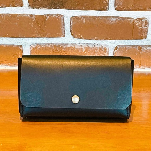 fn-46-003【200万円入る】財布 ブラック Shifa 手作り