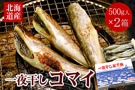 一夜干こまい500g×2P