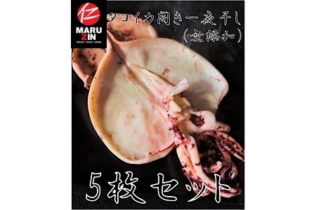 タコイカ開き一夜干し1枚×5P G-50004