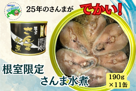 [12月21日決済分まで年内配送][北海道根室産]さんま水煮11缶