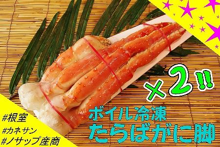 【北海道根室産】ボイル冷凍たらばがに脚2肩(計1.4kg) ＜12月18日決済分まで年内配送＞ D-59003