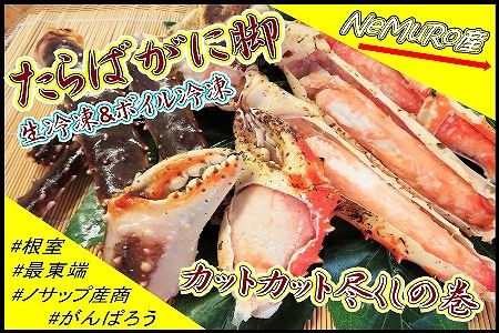 【北海道根室産】たらばがに脚(生冷凍600g、ボイル冷凍300g) ＜12月18日決済分まで年内配送＞ C-59019