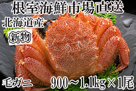 ボイル毛がに900g～1.1kg×1尾 ＜12月8日決済分まで年内配送＞D-14056