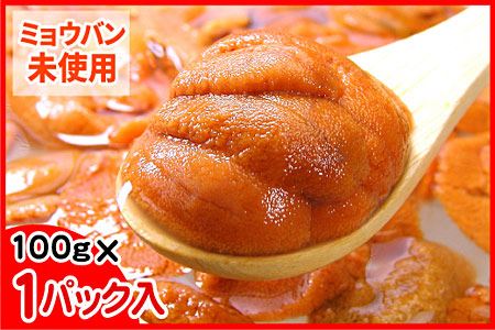 エゾバフンウニ(赤色)塩水パック100g×1P[10月下旬以降発送] B-56016