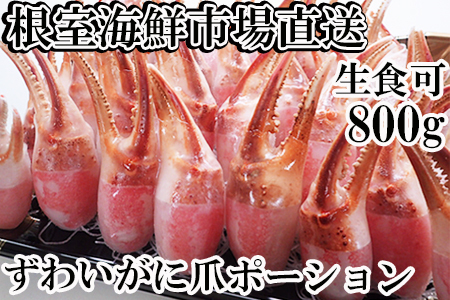 ＜12月8日決済分まで年内配送＞生食用本ズワイガニ爪ポーション800g A-11222