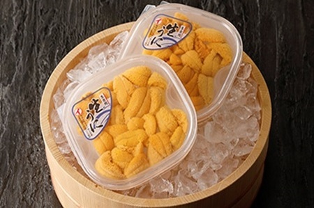 ムラサキウニ無添加塩水パック110〜120g×2P[7月上旬以降発送]