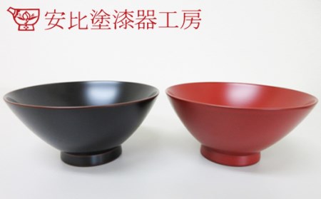[安比塗漆器]めし椀夫婦セット / 漆塗り 伝統工芸 食器 茶碗 ペア