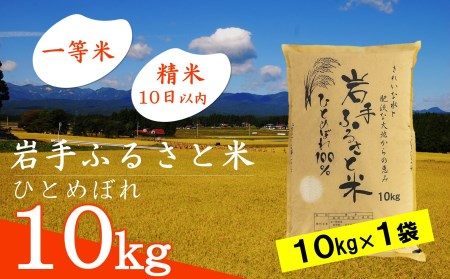 [9月20日より価格改定予定]3人に1人がリピーター!岩手ふるさと米 10kg 令和6年産 新米 一等米ひとめぼれ 東北有数のお米の産地 岩手県奥州市産[配送時期に関する変更不可] [U0148]