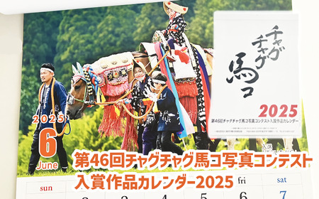 第46回チャグチャグ馬コ写真コンテスト 入賞作品カレンダー2025 / ウマ うま 壁掛け 令和6年