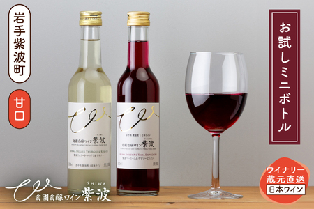 ワインミニボトル甘口2本セット