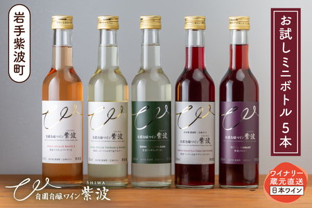 自園自醸ワイン紫波 ミニボトル飲み比べ5本セット