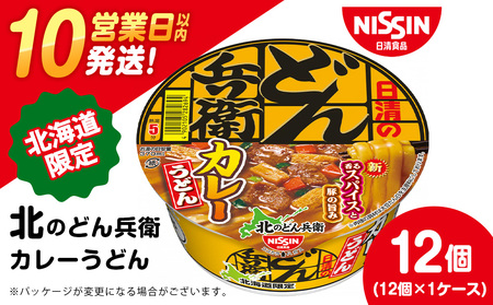 日清 北のどん兵衛 カレーうどん [北海道仕様]12個