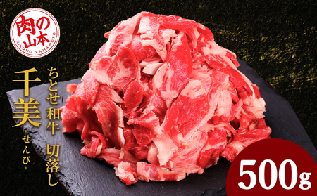 ちとせ和牛「千美」切落し 500g[肉の山本] 北海道ふるさと納税 お肉 肉 にく ニク ふるさと納税肉 北海道 千歳市 ギフト 祝い お取り寄せ 牛肉 切落し 北海道千歳市