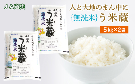 [無洗米]北海道産 う米蔵5kg×2袋