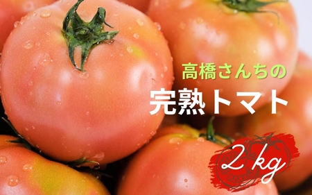 [令和7年度分予約受付]平泉町産 たかはしさんちの 完熟トマト 約2kg (M玉サイズ12個) [2025年6月下旬〜9月下旬頃からの発送]/ [tms401-m-2kgA]