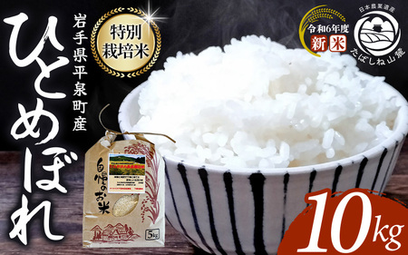 ＼数量限定・年末までの限定価格/平泉町産 特別栽培米ひとめぼれ 10kg 農薬50%削減 体に優しい 棚田のお米 令和6年産新米 [ お米 ひとめぼれ 平泉 白米 こめ 岩手 東北 日本農業遺産] [mih400-hito-10B-711]