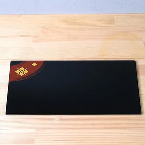 秀衡塗 盛皿 菓子器 秀衡プレート(長方形)黒 / 漆器 食器 プレート 漆塗 うるしぬり 手塗り 木製 伝統工芸品 和 お正月 高級 結婚 新築祝い お祝い 贈答 贈り物 プレゼント ギフト 香典返し お返し おもてなし[ocy925-hid-bk-1A]