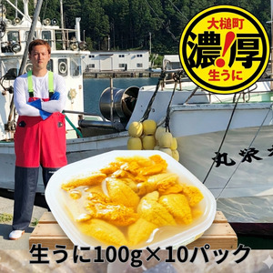 三陸産生うに100g×10パック【令和8年6月発送】【配送日指定不可】【35】