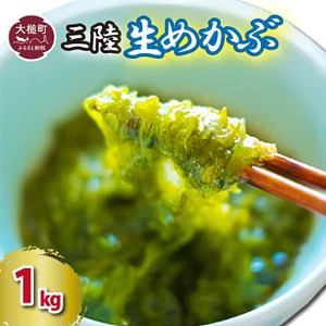 生めかぶ1kg(500g×2パック)[3月末〜4月発送]