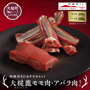 [料理好きにおすすめセット]大槌鹿モモ肉・アバラ肉セット 岩手県産 天然鹿 鹿肉 ジビエ ヘルシー 低カロリー 冷凍 赤身