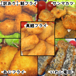 竹下水産おさかなフライ5種×2袋(2.8kg) サケ サンマ タラ アジ イワシ おかず 惣菜 小分_魚介・海産物     惣菜・加工品   _【配送不可地域：離島】【1567674】