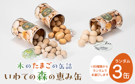 「いわての森の恵み缶」ランダム3缶set “木のたまごコロロ"_雑貨 _