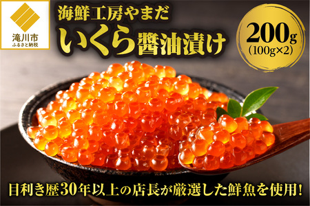 [数量限定]北海道産鮭いくらの醤油漬け200g(100g×2)