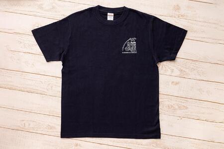 仙台・宮城の観光Tシャツ　「猫に七夕」Tシャツ　Mサイズ　［S-04］