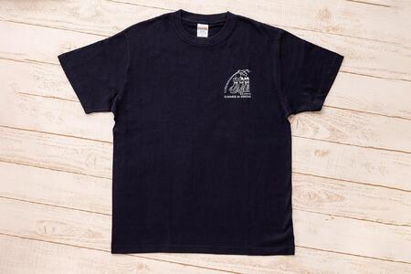 仙台・宮城の観光Tシャツ 「猫に七夕」Tシャツ Lサイズ [S-04]