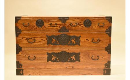 仙台箪笥 整理箪笥L-ロータイプ 拭き漆【伝統 工芸品 タンス たんす 和