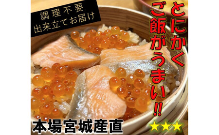 宮城 三陸 本場の味 極上鮭とイクラの味 ご飯が旨い◎鐘崎の「はらこ飯」4P[鮭 さけ いくら惣菜 魚介類 水産 食品 人気 おすすめ 仙台市 ひな祭り こどもの日 母の日 父の日 お中元 敬老の日 お歳暮七五三]