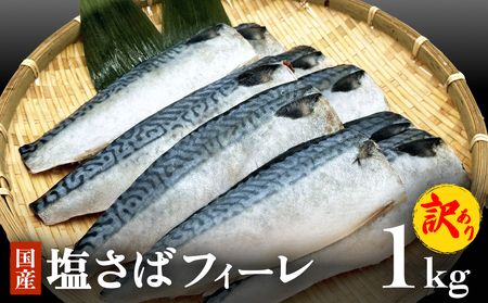 訳あり 塩サバフィーレ1kg(10枚前後) 鯖 冷凍 不揃い 魚 お魚 おかず お弁当 美味しい 簡単調理