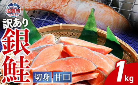 [訳あり] 銀鮭 切身 甘口 (不揃い) 約1kg 鮭 冷凍
