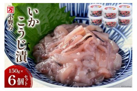いかこうじ漬 150g 6個セット [小野万 宮城県 気仙沼市 20564595] イカ おかず おつまみ