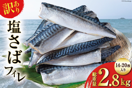 訳あり 減塩 無添加 塩サバ フィレ 総重量 2.8kg (14-20枚入れ) [足利本店 宮城県 気仙沼市 20564706] 訳アリ サバ サバフィレ さば 鯖 サバフィーレ 鯖 塩さば 塩さば 切り身 冷凍 訳あり わけあり トロ 塩分控えめ レビューキャンペーン 感想