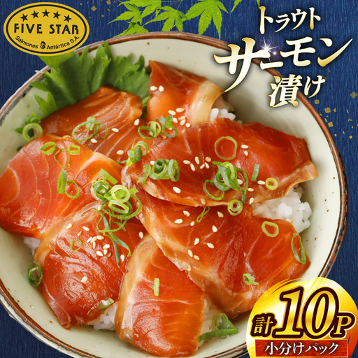 サーモン FIVE STAR ブランド サーモン漬け 10パック セット [カネダイ 宮城県 気仙沼市 20566149]