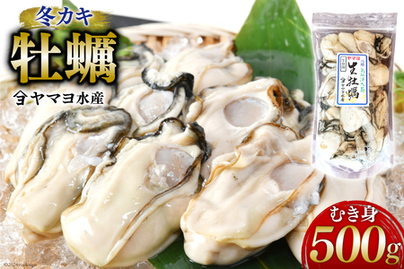 【期間限定発送】ヤマヨ水産の牡蠣 生食用 むき身 500g 《2月前半～出荷》 [気仙沼市物産振興協会 宮城県 気仙沼市 20564220] 魚介類 海鮮 牡蠣 冬 かき 冬牡蠣 冬かき 期間限定 冷蔵 生食 生牡蠣