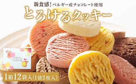 アルパジョン 新食感 ! とろける クッキー 12袋入 ベルギー産 チョコレート 使用