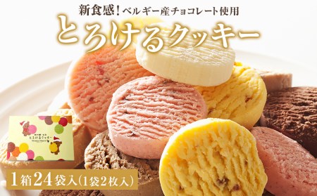 アルパジョン 新食感 ！ とろける クッキー 24袋入 ベルギー産 チョコレート 使用