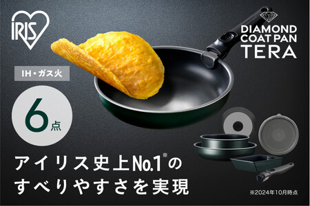 フライパン セット TERACOAT 6点セット EHDC-T6Sダークグリーン